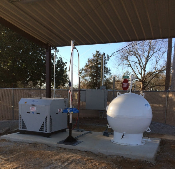 Caledonia Natural Gas District CNG FastFill/TimeFill Station in Cale