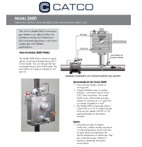 Instrument Gas Heater Model 2600