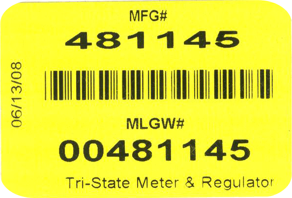 Material Identifications – Tri-State Meter and Regulator Service